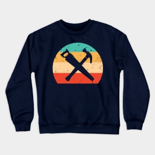 vintage sunset Carpenter lover Carpenter birthday Crewneck Sweatshirt